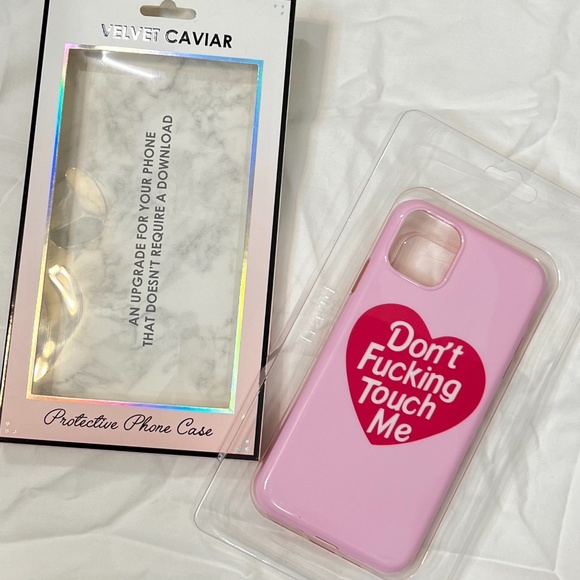 Velvet Caviar Don't F Touch Me iPhone Case - Picture 1 of 5